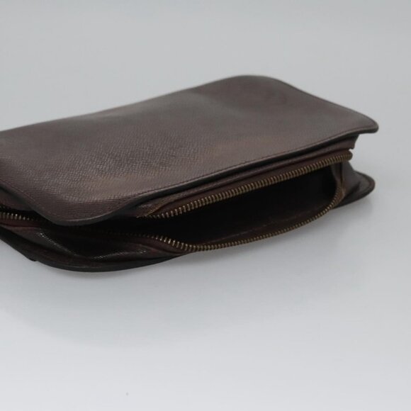 LOUIS VUITTON Taiga Baikal Clutch Bag Acajou M30186 LV Auth ti2637 - Picture 7 of 16